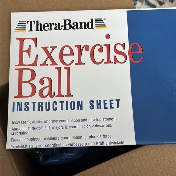 Thera-Band Exercise Ball - Blue - Picture 4 of 4